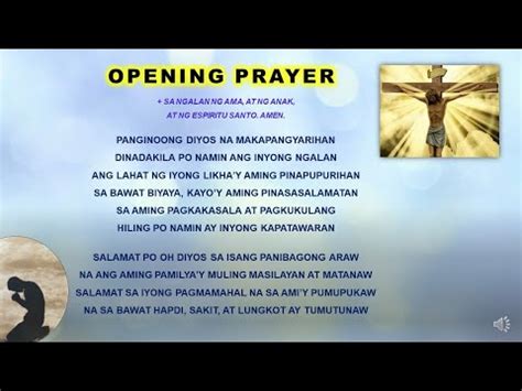 opening prayer bisaya program